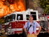 Fire Chief by Fire Truck Commercial Photography