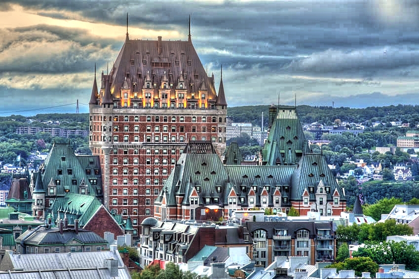 Le Chateau Frontenac Hotel In Quebec City Canada - Taken With Canon 5D Mark III On A Manfrotto Tripod