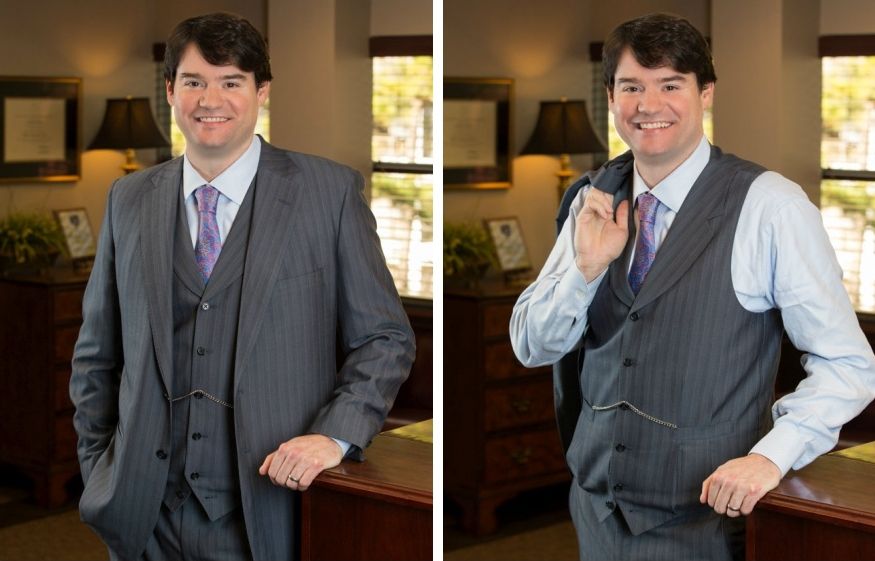 Prominent Raleigh Attorney Photographed At His Raleigh Office