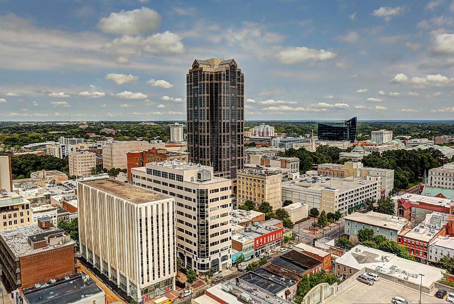 The View From The 23rd Floor Of SkyHouse In Downtown Raleigh