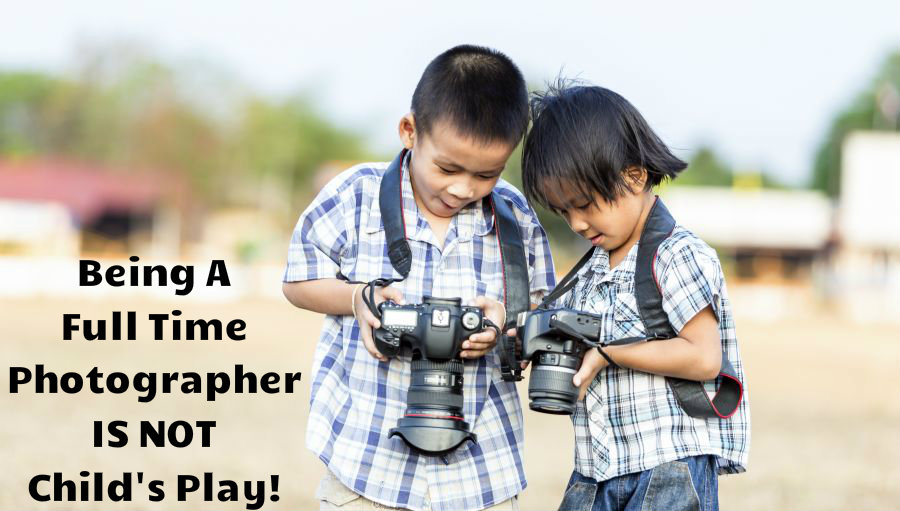 Two Kids With Cameras With Text