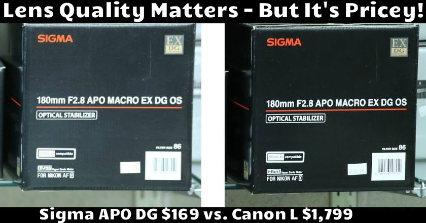 Sigma APO vs Canon L with Text