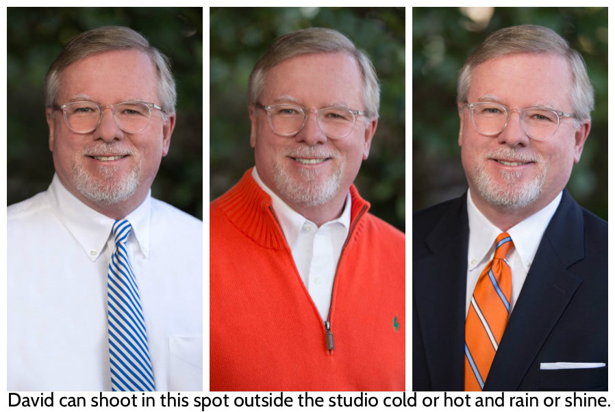 Outdoor Headshot At North Raleigh Photography Studio